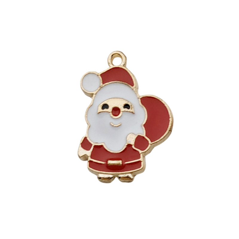 20個のクリスマスシリーズのアニメサンタクロースの油を混ぜた合金ペンダントdiyアクセサリー|undefined