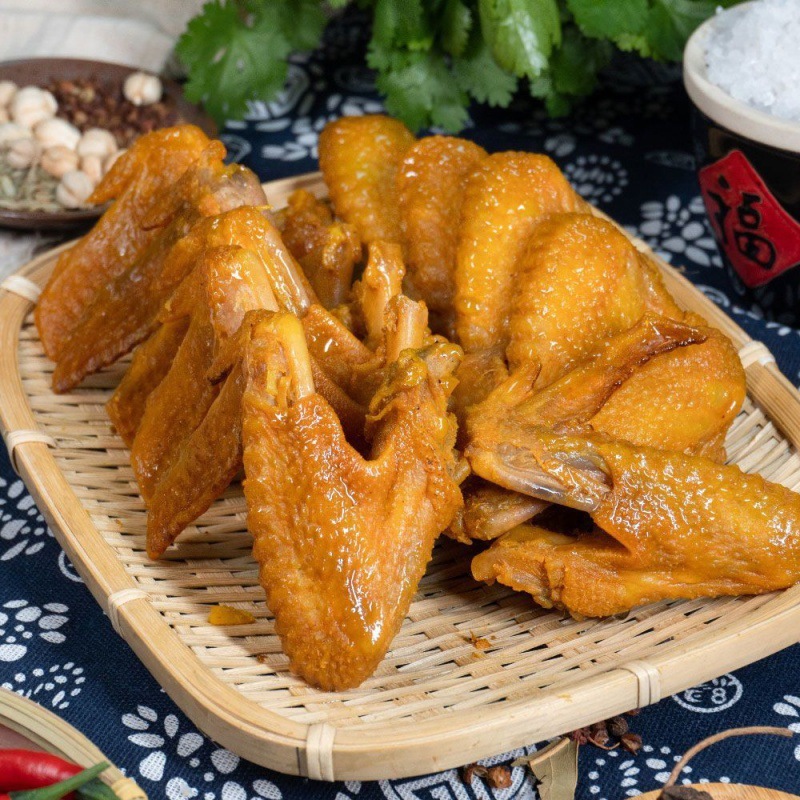 梅州特产盐焗鸡翅全翅休闲零食解馋麻辣小吃零食批发香辣即食200g