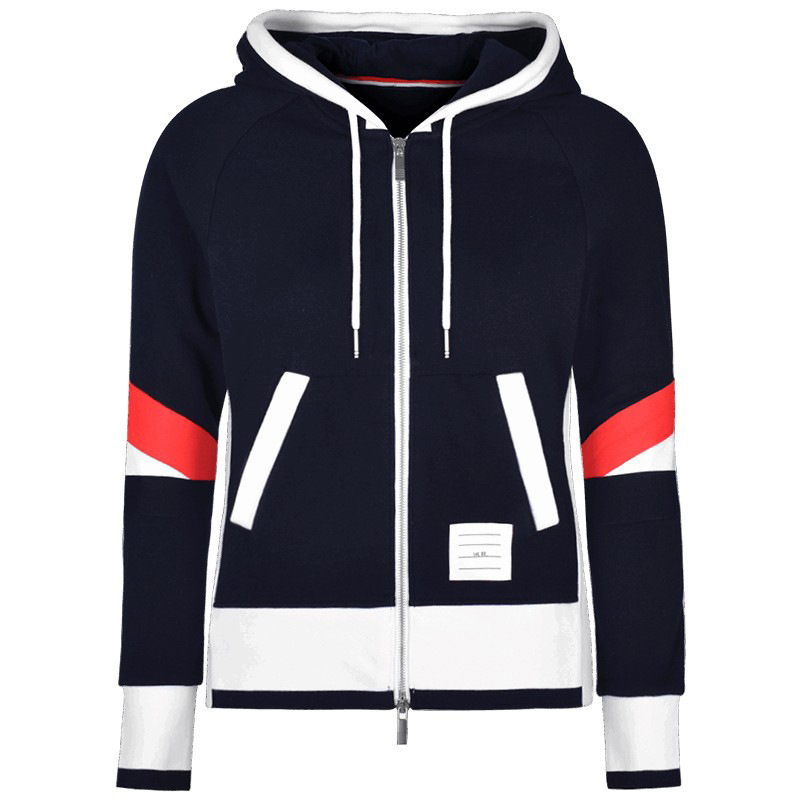 Subhuman Women's Style | Dark Gothic Portrait Embroidery Large Hooded Zip-Up Sweatshirt Jacket for Autumn/Winter 2024