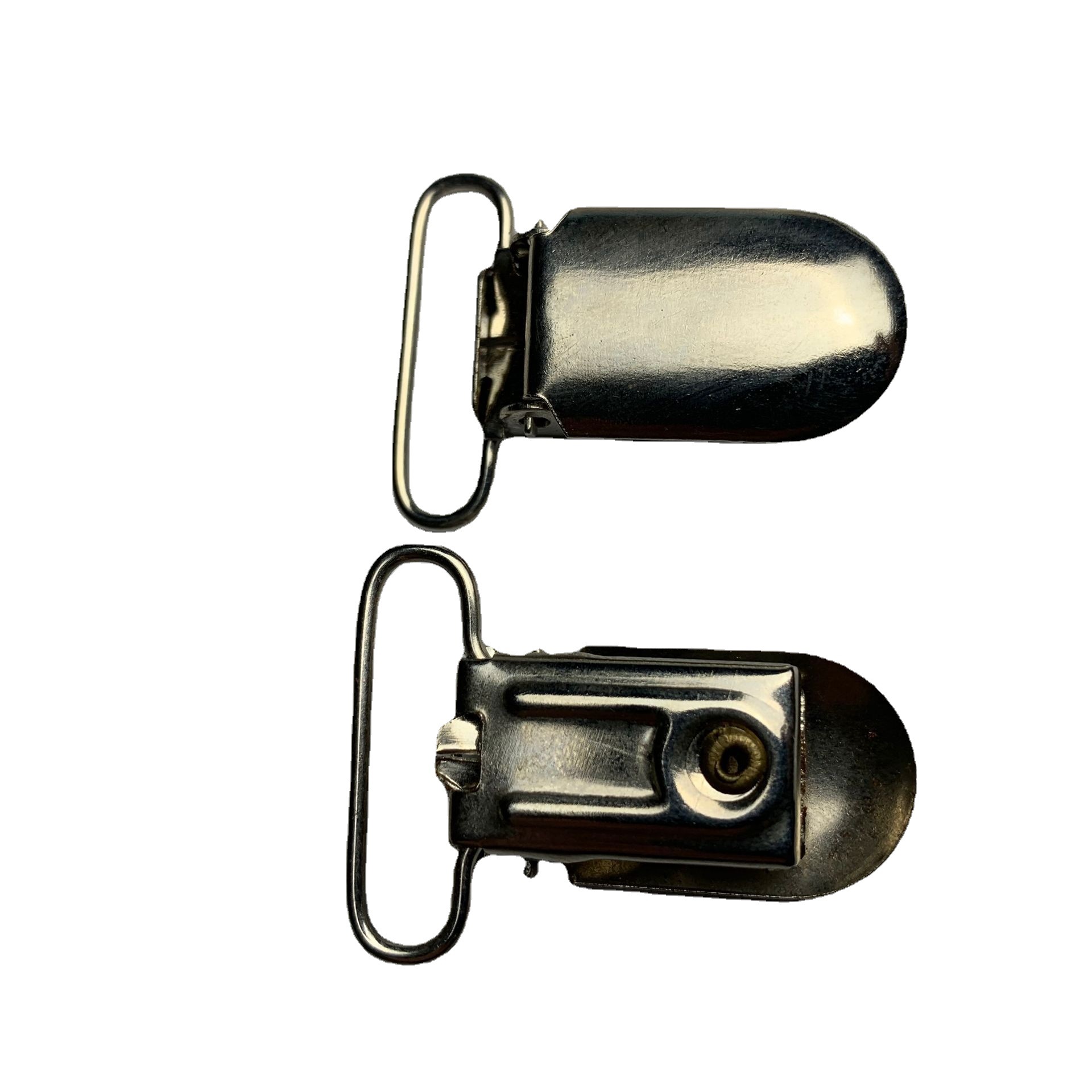 批发供应 背带鸭嘴节夹纽扣 五金肩背带扣具纽扣