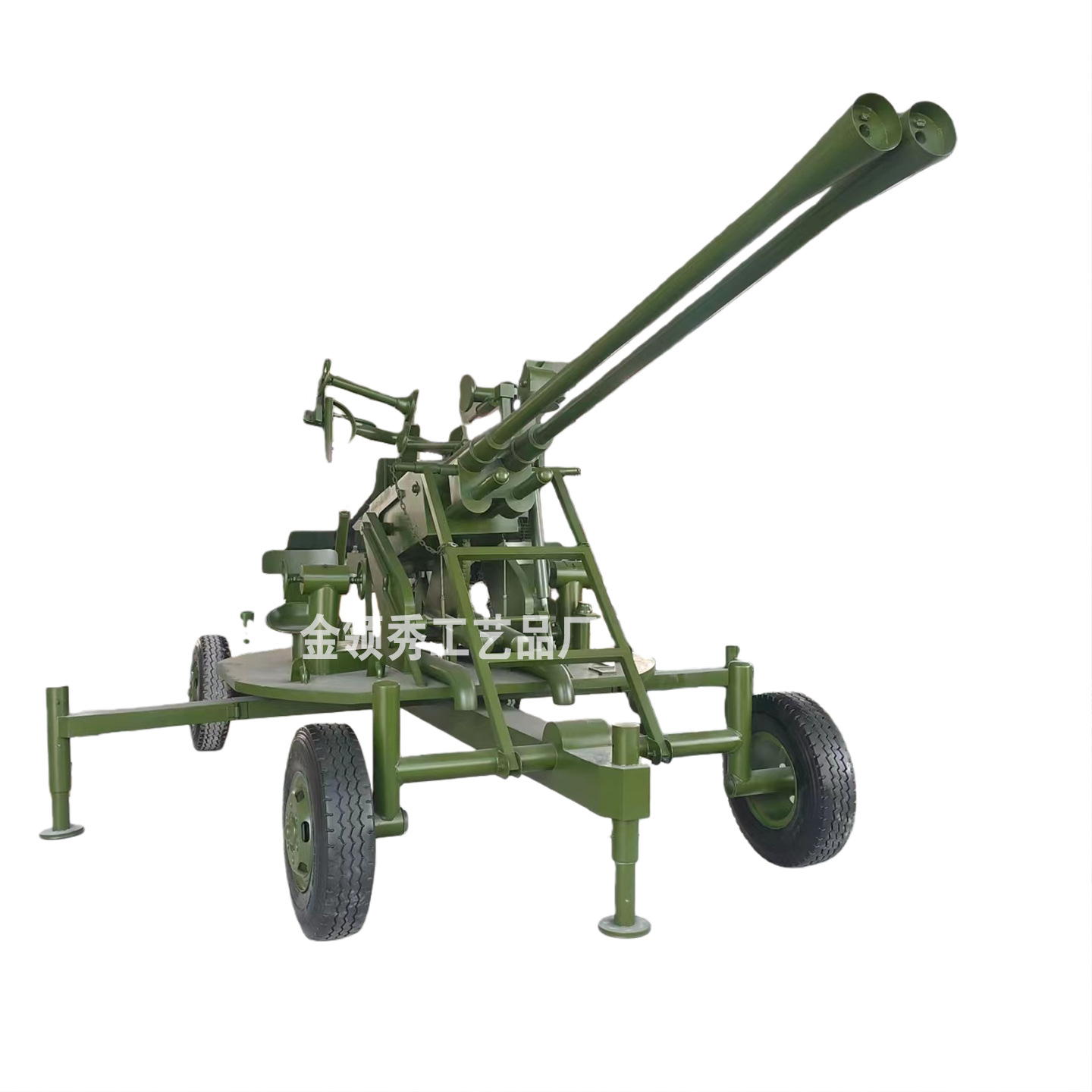 大型37高射炮模型军事研学模拟体验迫击炮加农炮榴弹炮火箭筒模型