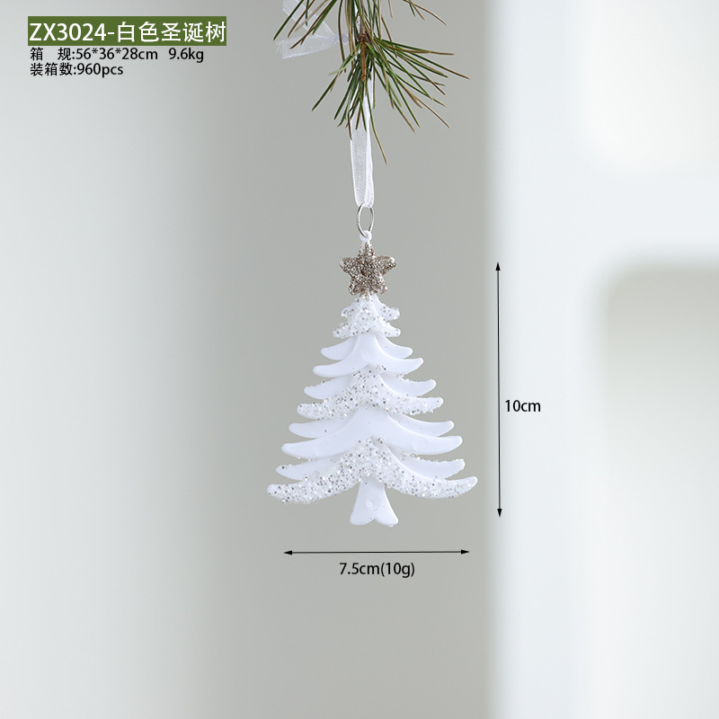 Buscando madera producto transfronterizo nuevo caramelo blanco de Navidad copo de nieve torre mariposa colgante de acrílico colgante de acrílico colgante de acrílico