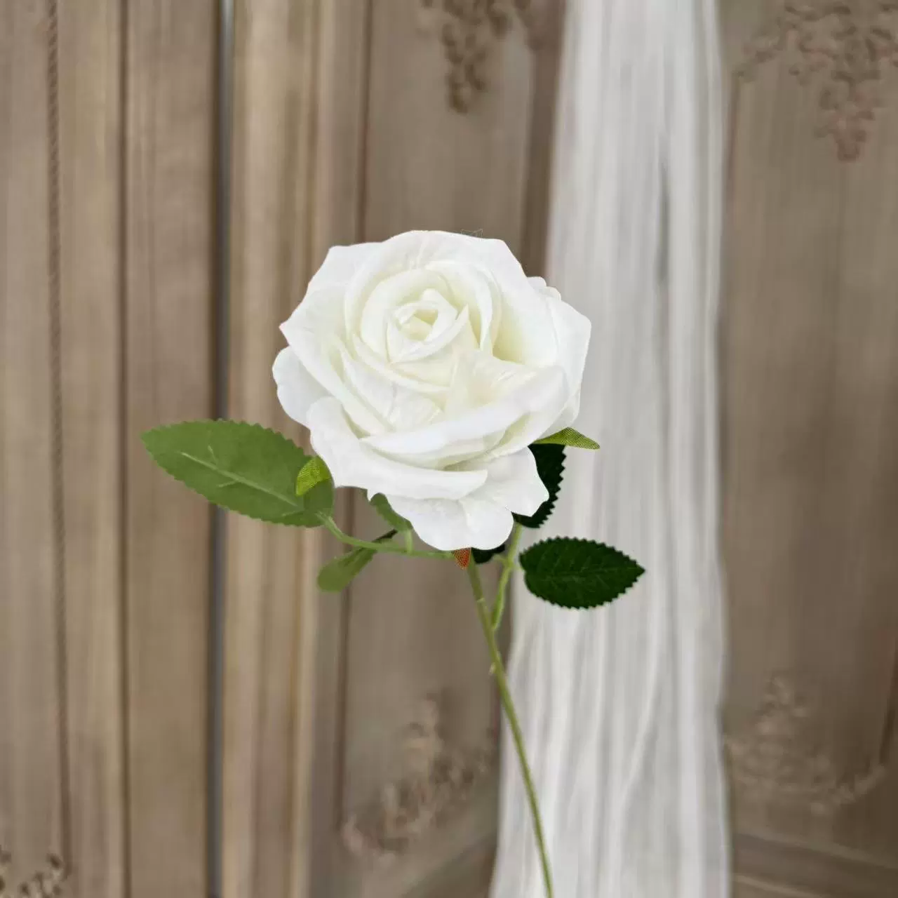 Single flannel simulated rose mall window rose waterfall outdoor layout flower wall flower arrangement home decoration flower