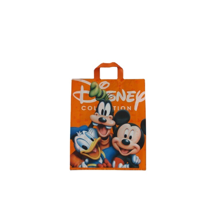 便携HDPE  便携购物塑料胶袋  LDPE吊带胶袋 手提袋做货