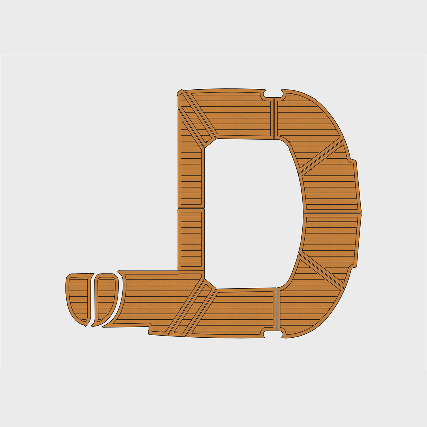 1996-1998 Carver 500 Motor Yacht EVA Faux Teak Marine Floor