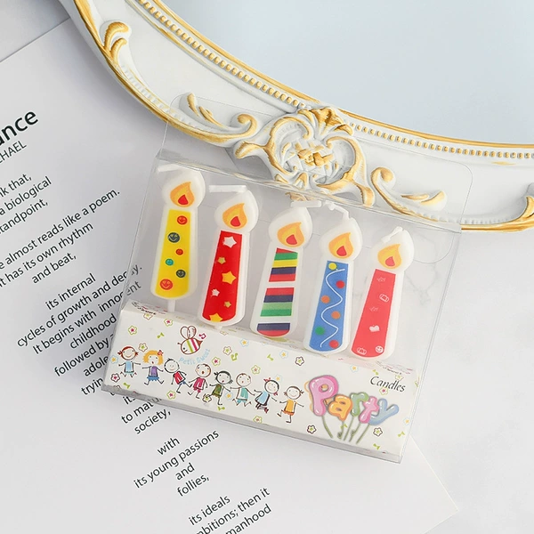 5 color candles 5