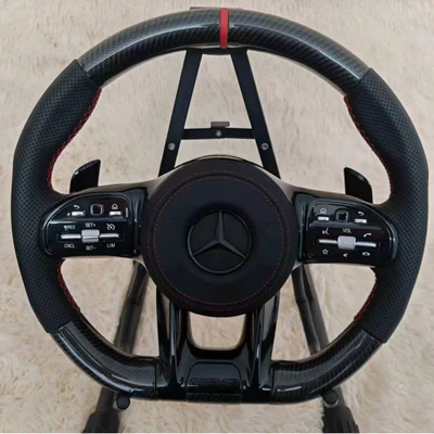 Suitable for Mercedes-Benz A-Class, B-Class, C-Class, E-Class, S-Class, CLA, CLC, CLK, CLS models; modified dragonfly-style 2021 AMG steering wheel
