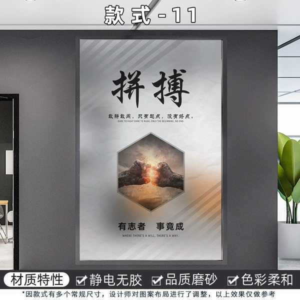 [款式11【默认静电磨砂膜】 拼搏]