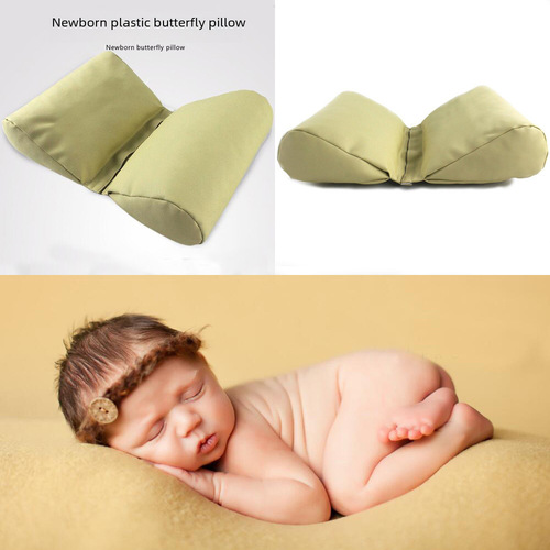 Newborn photography props baby photo posing assistant pillow baby photography leather U-shaped assistant butterfly pillow