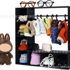跨境Doll Accessories Display Box 娃娃配件展示盒 人物服装收纳