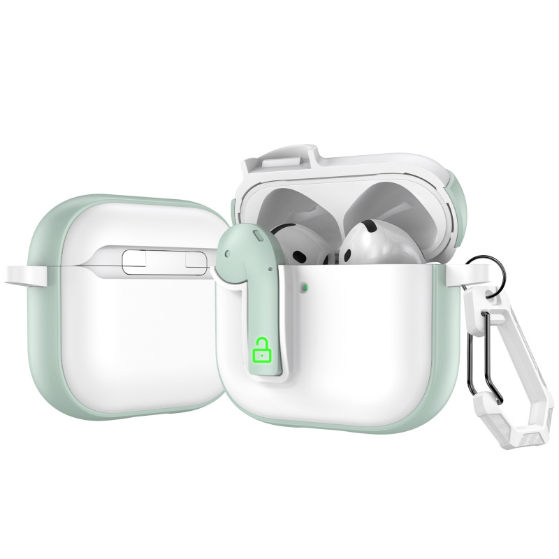 AirPods4 ヘッドフォン ケース pro2 ヘッドフォンに適したクロスボーダー卸売ロック バックル エアポッズ 3 世代に適しています|undefined