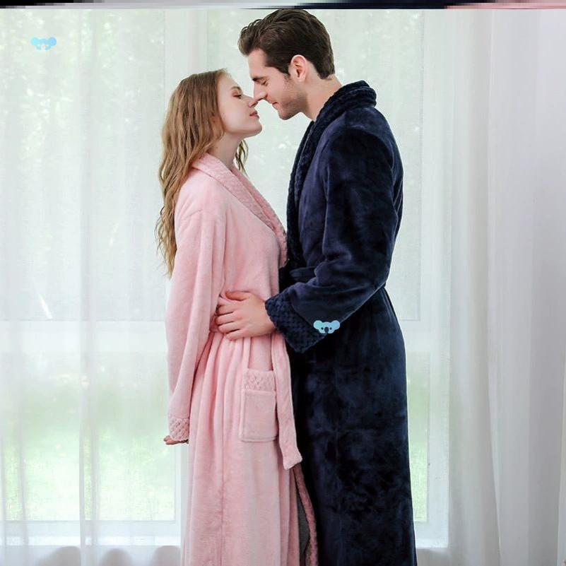 Высококачественные зимние пижамы, халаты для женщин и мужчин, банные халаты, пижамы