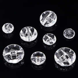 厂家现货直销透明水晶亚克力钮扣装饰扣手缝扣机打纽扣窗帘沙发扣