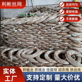 镀锌丝批发8号10号12号16号扎线绑丝铁丝线大棚园艺建筑捆绑用丝