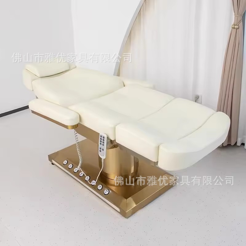 Nuevo tipo de cama de belleza eléctrica para salón de belleza extranjero, cama de inyección facial, cama de belleza de pestañas, salón de belleza