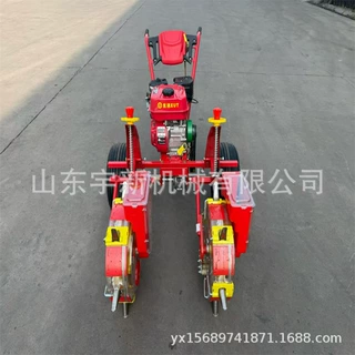 小型汽油播种机手推式玉米施肥精播机 农用苞米种植机
