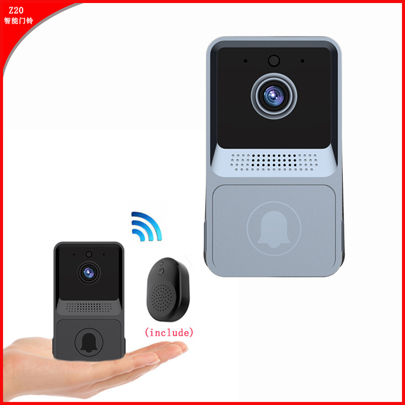 【优惠】智能wifi可视门铃 Z20无线可视双向对讲家用门铃工厂批发