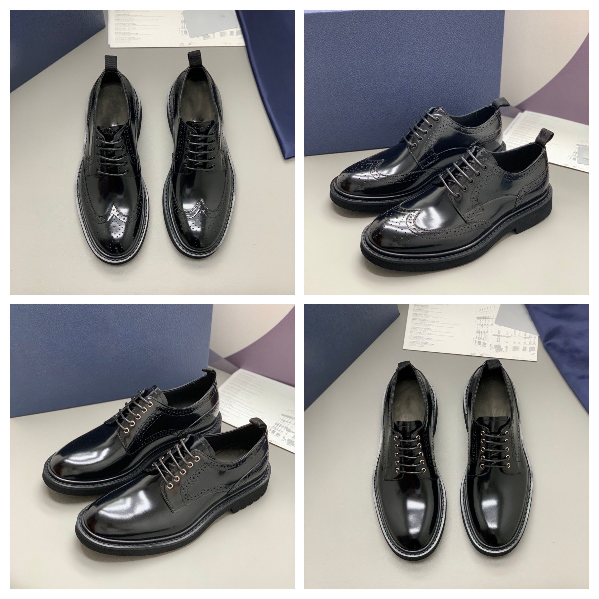 Herren Freizeitschuhe Aus Echtleder Formelle Lederschuhe_voghion.com