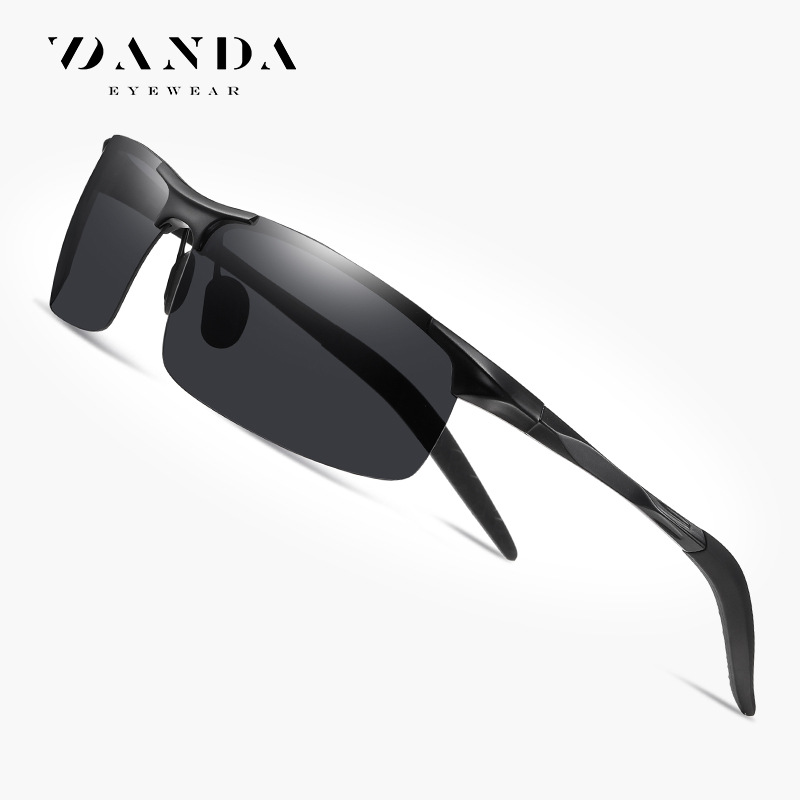 Gafas de visión nocturna para conducir por la noche 8177 gafas de sol Gafas de sol polarizadas de magnesio de aluminio transfronterizo en stock