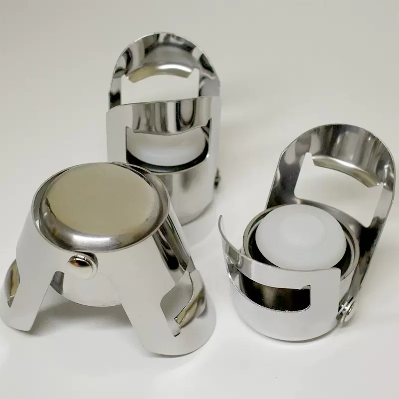 不锈钢按压真空红酒塞硅胶密封香槟塞酒具红酒保鲜器圣诞酒塞子