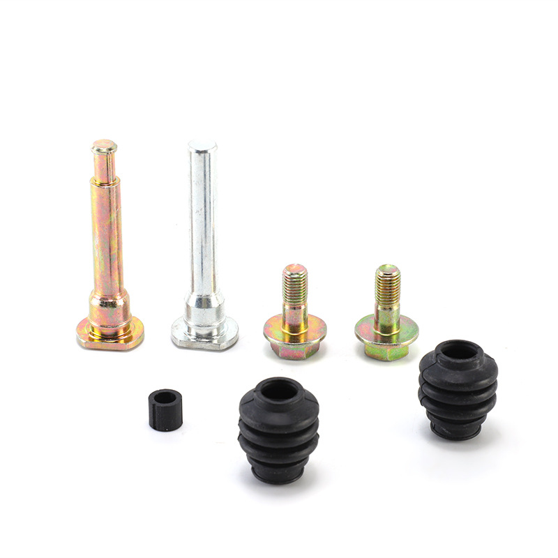 Pin de guía de pinza de freno Kit de reparación pinza de soporte tornillo acessorio de metal transfronterizo de goma