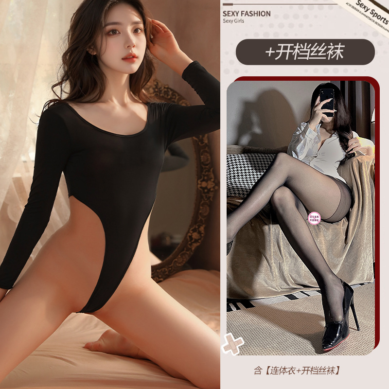 블랙[원피스]오픈 블랙삭스