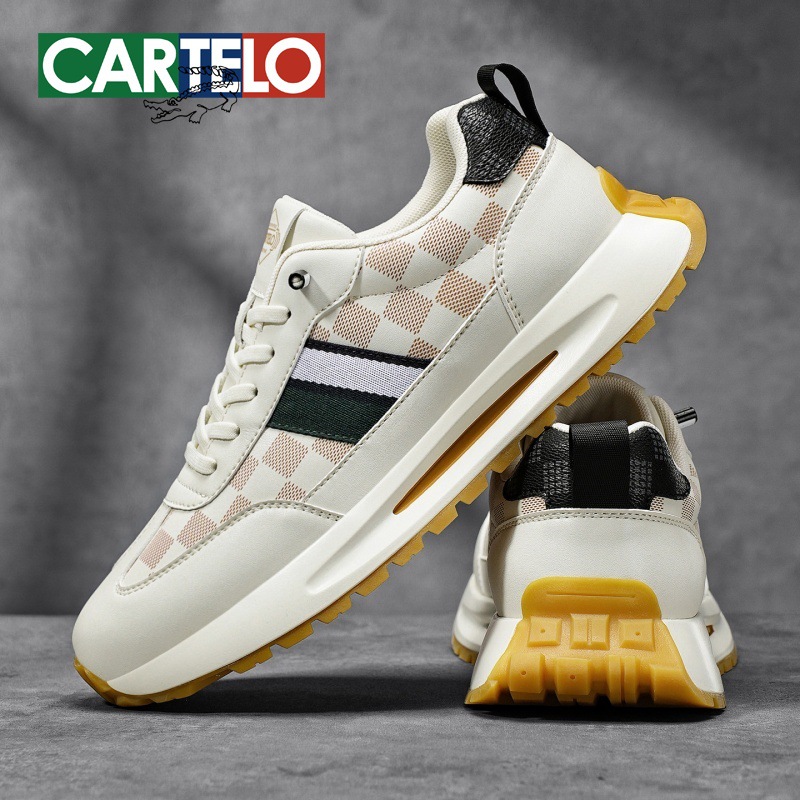 高级感百搭潮鞋2025新款阿甘户外运动鞋男款年轻人厚底时尚休闲鞋