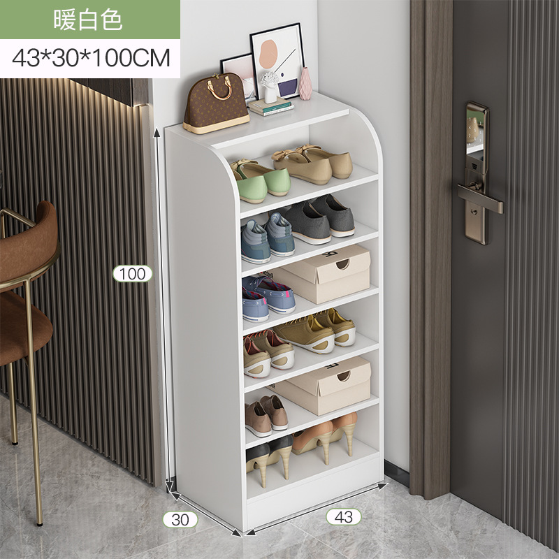 Zapatero simple hogar pequeño mini ahorro de espacio sala de estar estante de almacenamiento puerta esquina gran capacidad estrecho vertical zapato rack