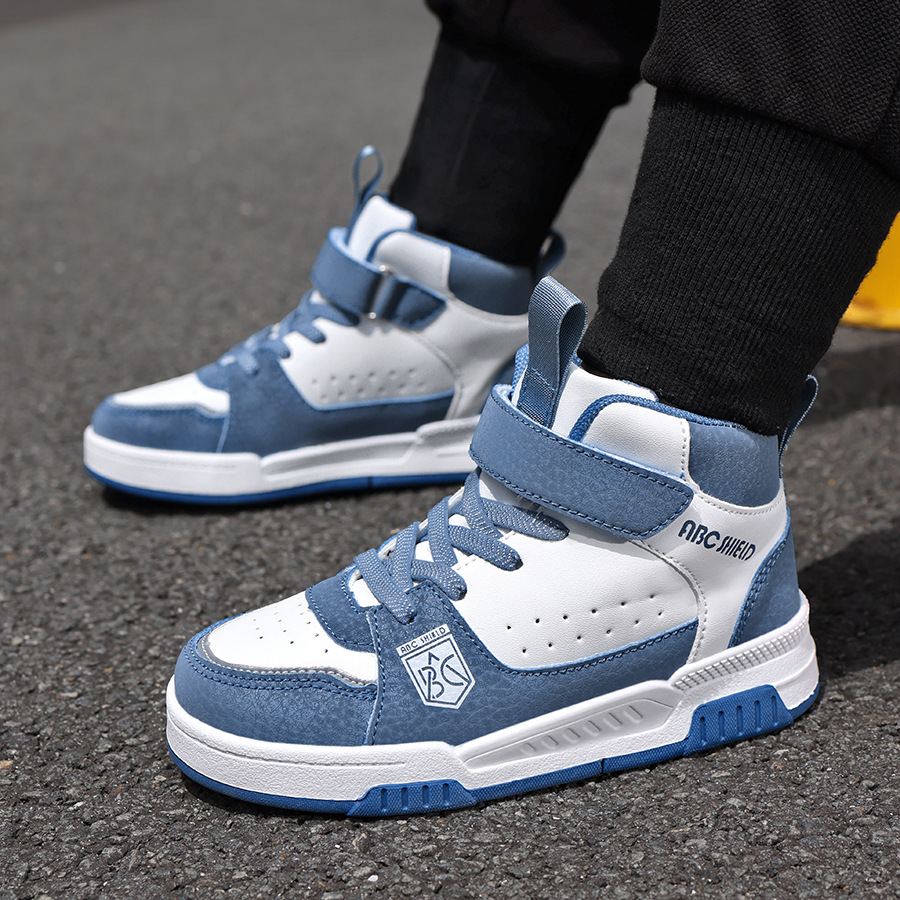 ABC zapatos infantiles primavera y otoño nuevos zapatos de skate para niños zapatos deportivos de niñas velcro resistente al aire libre