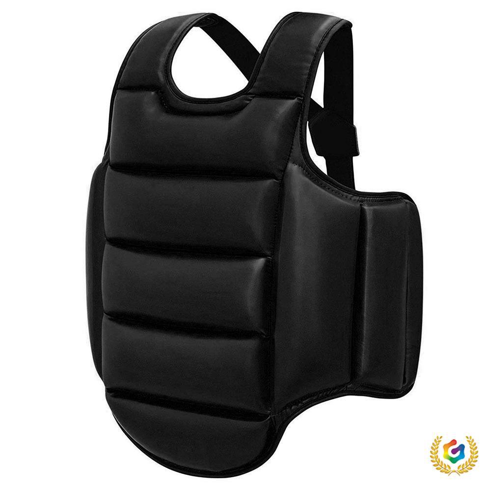 ✅ Thickened Adult Karate and Sanda Chest Protector, Children's Taekwondo and Boxing Training Soft Elastic Protective Gear, Double-Sided