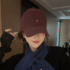 笑脸机器人韩系新款百搭棒球帽女韩版软顶鸭舌帽透气舒适显脸小