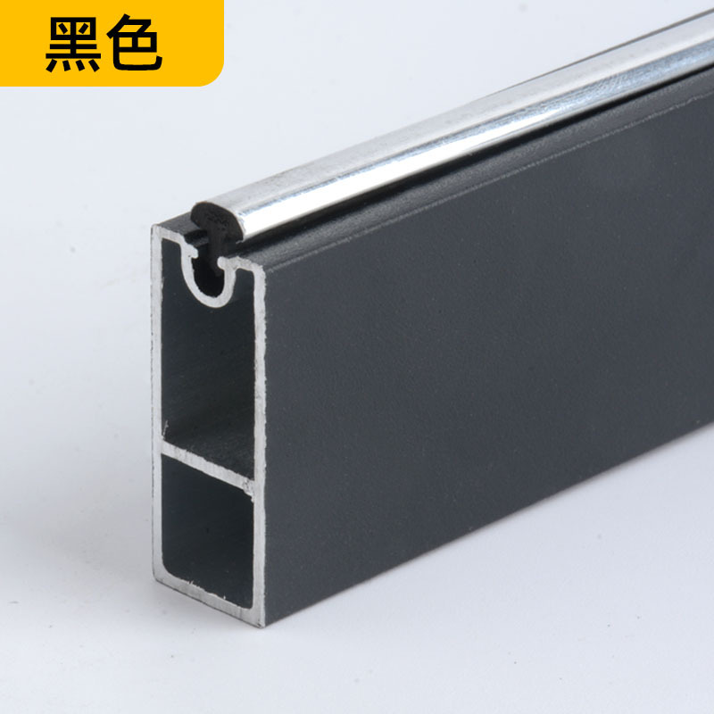 Aleación de aluminio cuadrado ropa armario Polo engrosada ropa Polo mudo antideslizante ropa armario Polo sólido brida asiento