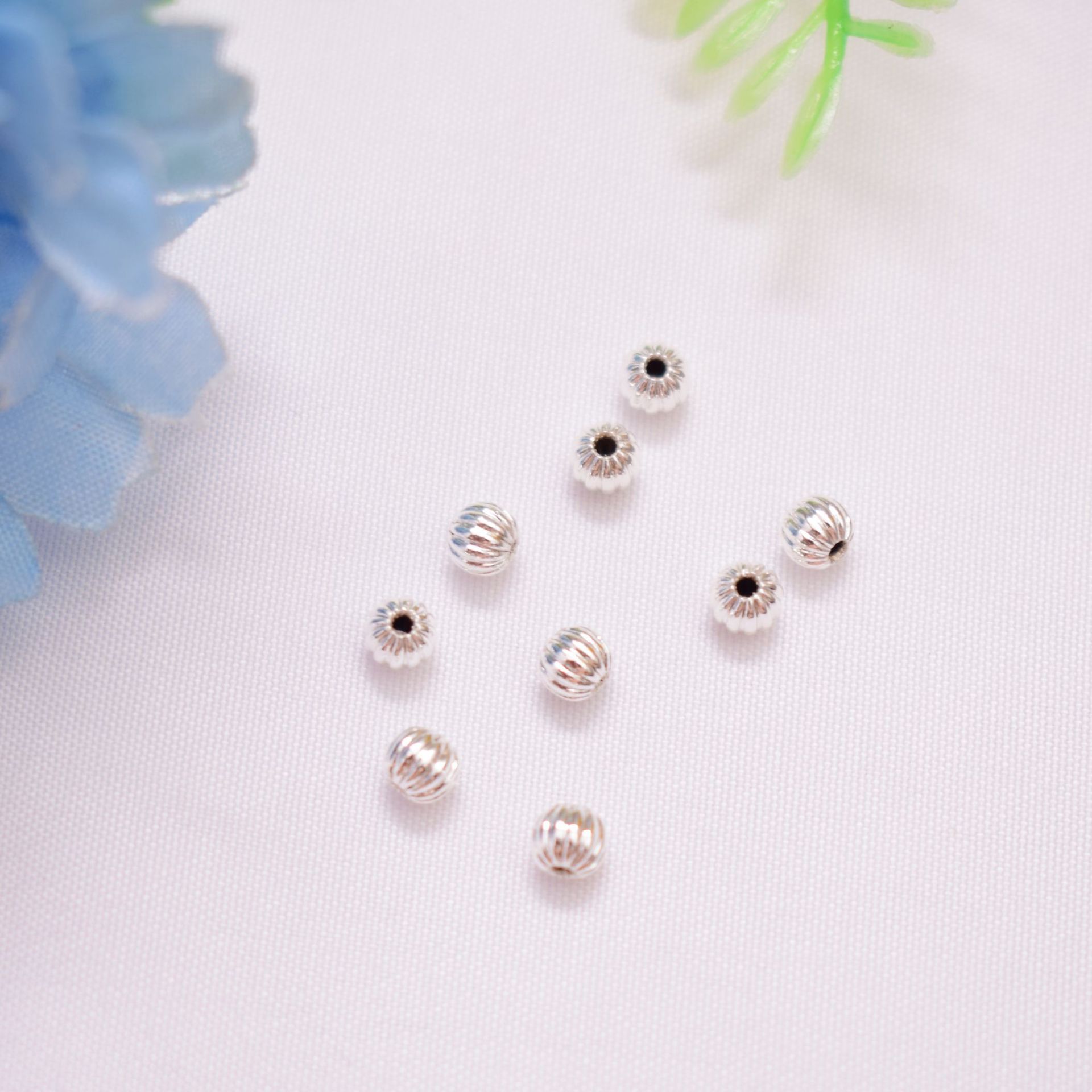 Solid Color Pattern 100 PCS/Package Diameter 3mm Diameter 4mm Diameter 5mm Copper 14K Gold Plated 18K Gold Plated Solid Color DIY Jewelry Accessories Beads