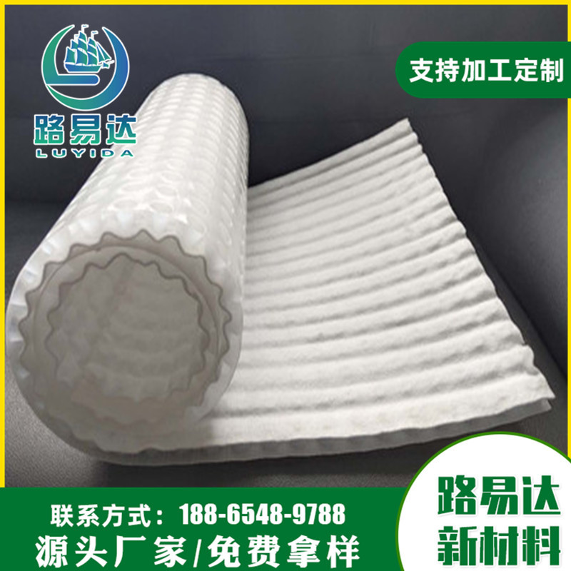 供应ped14高分子防护排水异形片 排水板 海绵城市虹吸排水系统