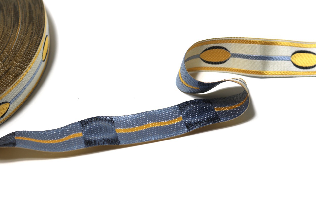 3cm de ancho de alta precisión jacquard correa moderna círculo de ropa collar bordes de manga cortina almohada de sofá empalme