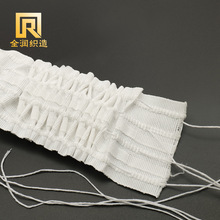 厂家货源  7.5cm宽 防晒耐老化窗帘可抽拉布带 四线抽带50米