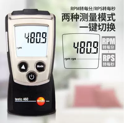 Testo 460 Optical, De Tu tachometer
