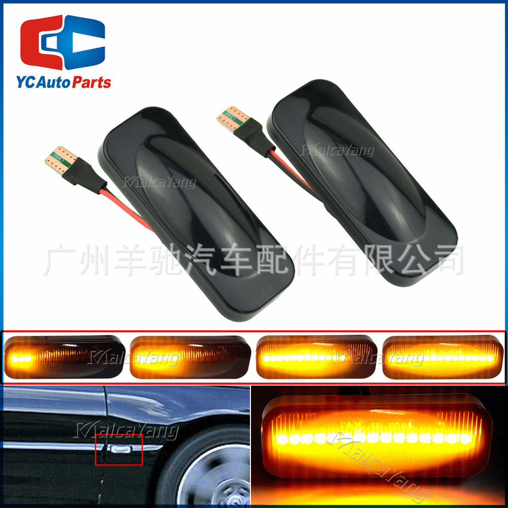 Aplicable para Opel Omega B Stufenheck Caravana Lámpara de lado LED flujo de agua Lámpara de cuchilla lateral