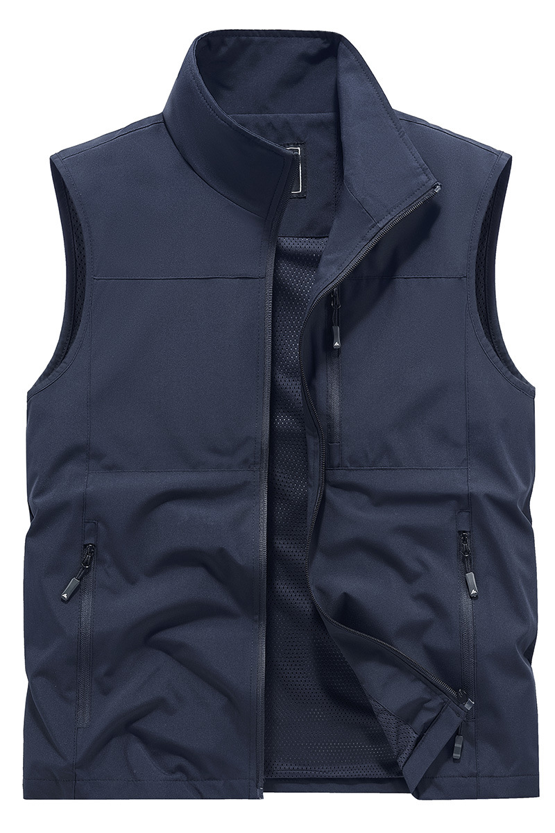 Muchos bolsillos al aire libre chaleco de herramienta chaleco de terciopelo personal de gestión de ropa de trabajo clip de seguridad personalizado