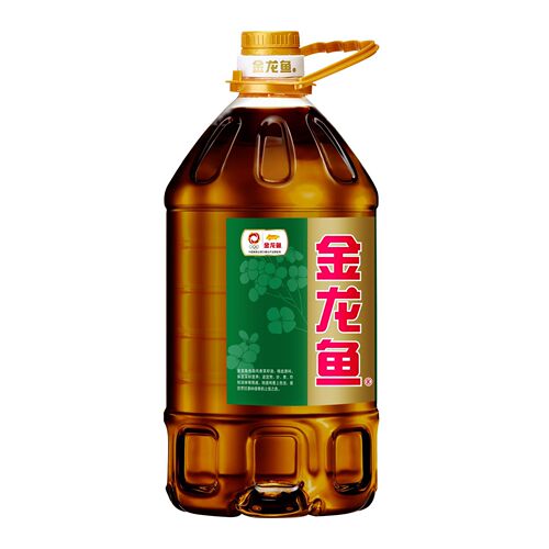 Golden Dragonfish Pure Sesame Oil 5L Bucket Kitchen Cooking Plant Food Oil Preferred Pure Fragrant Cooking Nutritious and Healthy T 