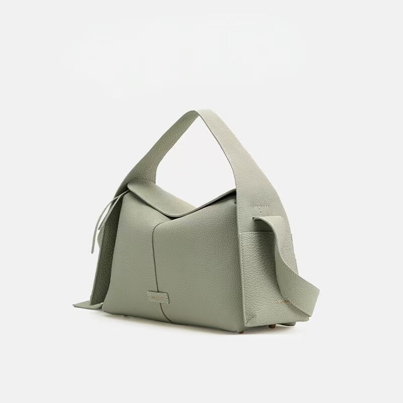 Songshan Xia Guai'Er Series Eaves Bag Medium Size First Layer Cowhide Commuter Handbag Crossbody Hobo Bag Songshan Xia Guai'Er Series Eaves Bag Medium Size First Layer Cowhide Commuter Handbag Crossbody Hobo Bag