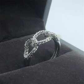 百搭轻奢打结戒指白铜材质百搭高级气质新款高品质手饰批发零售