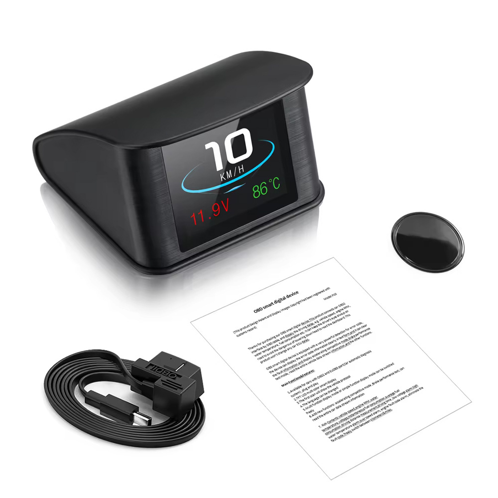P10 Car Hud Head-Up Display Car Projector Driving Computer Obd2 Head-Up Display High-Definition Digital
