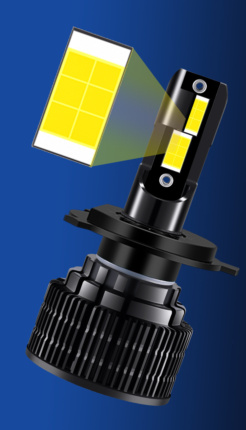 Cross-border popular motorcycle LED headlight H4 modified high/low beam 3570 electric motorcycle super bright road-clearing bulb