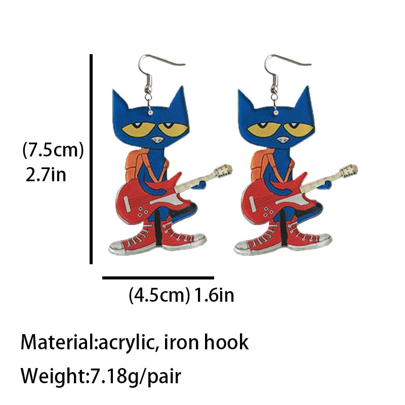 Cute Cartoon Character Arylic Women's Drop Earrings 1 Pair display picture 1