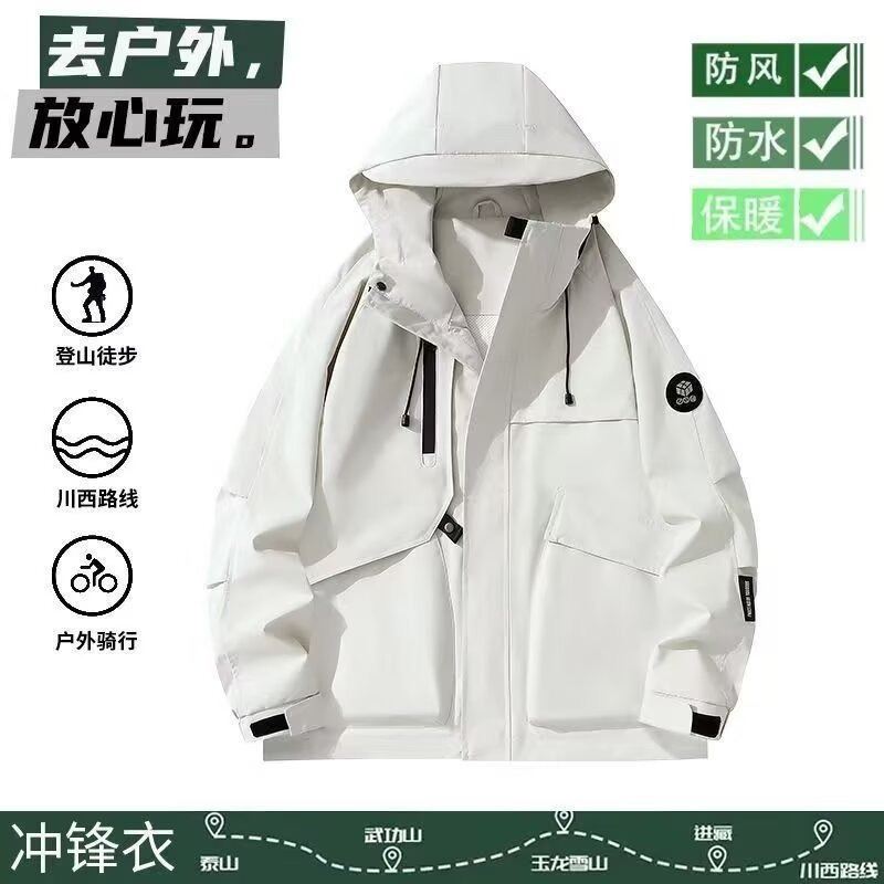 Primavera nueva ropa de asalto marca de moda juvenil chaqueta al aire libre chaqueta primavera y otoño chaqueta a prueba de viento a prueba de lluvia humedad transfronteriza