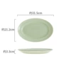 12-inch brushed fish plate-milk green