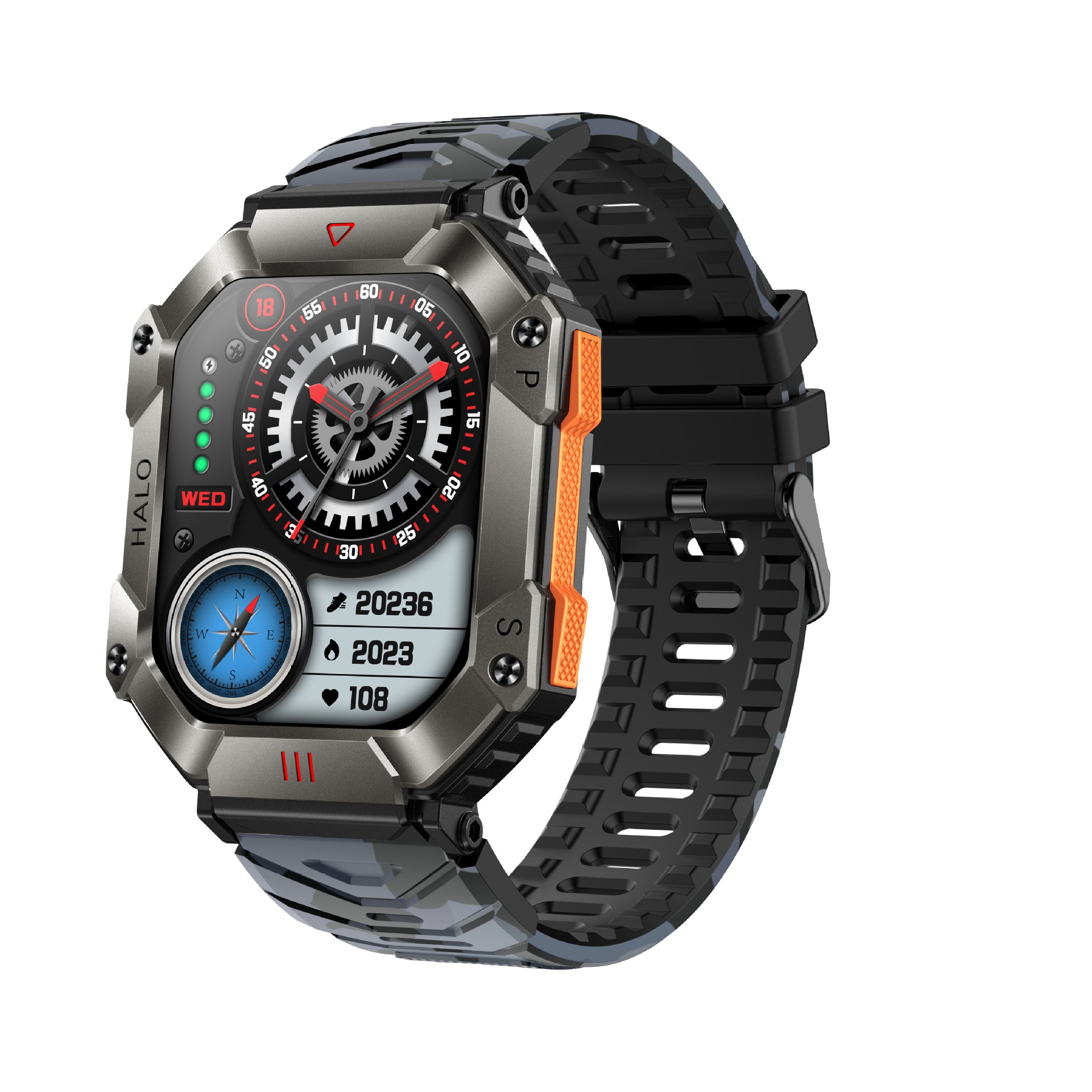 Smart Watch Outdoor Waterproof With Compass Barometer And Bluetooth_voghion.com