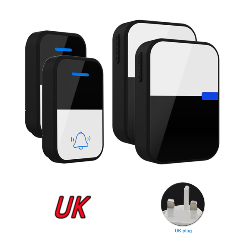 [Battery] remota pared penetrable inalámbrica timbre electrónico de cuatro niveles de alto volumen de llamada recordador CR2032