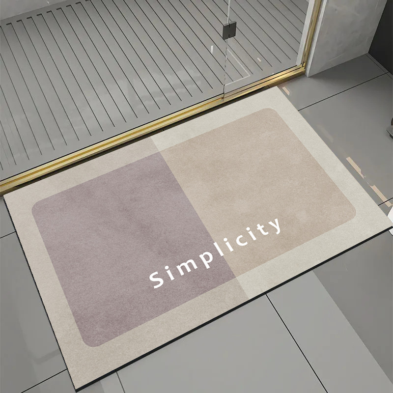 Alfombra de piso de barro de diatomeas alfombra doméstica baño absorbente alfombra de piso antideslizante de secado rápido alfombra resistente a las manchas alfombra para el hogar